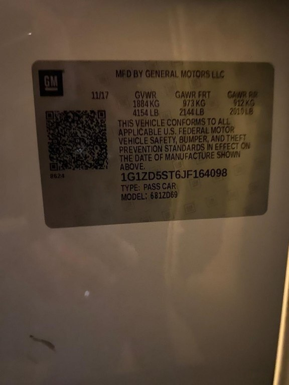 2017 Chevrolet Malibu, 1.5L, 278745km - Image 12